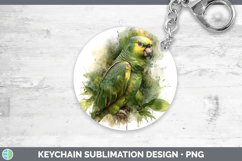 GorgeousParrot Botanicals Keychain design.