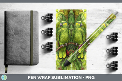 GorgeousParrot Botanicals Pen Wrap design.