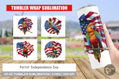 Tumbler Parrot 4th of July Product Image 1