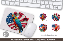 Mouse Pad Parrot 4th of July Product Image 1