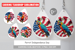 Earring Parrot 4th of July Product Image 1