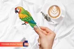 Parrot Sticker, Colorful Parrot Decal, Bird Sticker Product Image 1