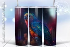 Parrot tumbler sublimation design, SEAMLESS tumbler png Product Image 1
