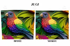 Parrot Tumbler Wrap, 20 oz tumbler wrap, Parrot png, Parrot Tumbler Wrap