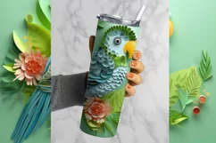 Parrot Tumbler Wrap, 20 oz tumbler wrap, Parrot png, Parrot Tumbler Wrap
