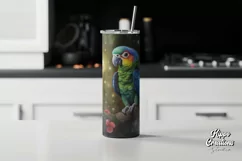 Baby Parrot Tumbler Wrap - 20 oz Animal Tumbler Wrap Product Image 2