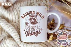 Mom&#039;s Life Quote Sublimation Bundle 18 PNG Raccoon Funny Product Image 3