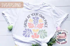 Floral Quote Abstract Boho Aesthetic SVG Motivational Product Image 2