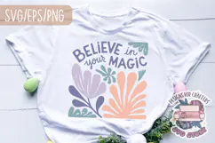 Floral Quote Abstract Boho Aesthetic SVG Motivational Product Image 2