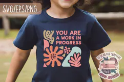 Floral Quote Abstract Boho Aesthetic SVG Motivational Product Image 2
