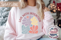 Floral Quote Abstract Boho Aesthetic SVG Motivational Product Image 2