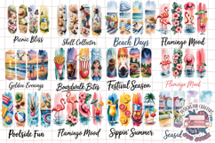 Summer Brushstrokes Watercolor Sublimation Bundle 41 PNG Product Image 4