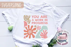 Floral Quote Abstract Boho Aesthetic SVG Motivational Product Image 6