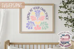 Floral Quote Abstract Boho Aesthetic SVG Motivational Product Image 7