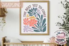 Floral Quote Abstract Boho Aesthetic SVG Motivational Product Image 7
