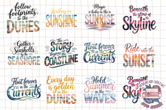 Summer Beach Sea Quote Watercolor Sublimation Bundle 105 PNG Product Image 8