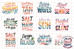 Summer Beach Sea Quote Watercolor Sublimation Bundle 53 PNG Product Image 4