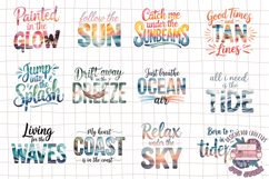 Summer Beach Sea Quote Watercolor Sublimation Bundle 53 PNG Product Image 3