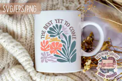 Floral Quote Abstract Boho Aesthetic SVG Motivational Product Image 6