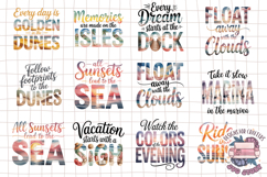 Summer Beach Sea Quote Watercolor Sublimation Bundle 105 PNG Product Image 7
