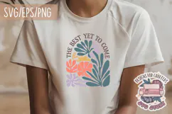 Floral Quote Abstract Boho Aesthetic SVG Motivational Product Image 5