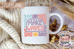 Floral Quote Abstract Boho Aesthetic SVG Motivational Product Image 4