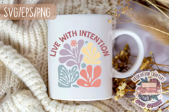 Floral Quote Abstract Boho Aesthetic SVG Motivational Product Image 3