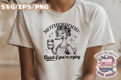 Funny Mom Quote Retro Animals Vintage SVG Mother&#039;s Day Tired Product Image 4