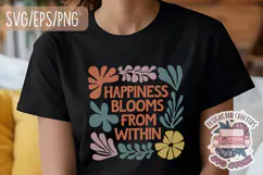 Floral Quote Abstract Boho Aesthetic SVG Motivational Product Image 2