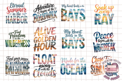 Summer Beach Sea Quote Watercolor Sublimation Bundle 105 PNG Product Image 5