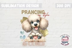 Dogs Sublimation design Funny Quote Poodle Doggy PNG Product Image 1