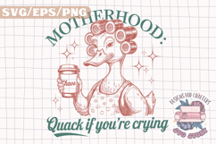 Funny Mom Quote Retro Animals Vintage SVG Mother&#039;s Day Tired Product Image 1