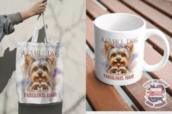 Dogs Sublimation design Funny Quote Yorkshire Terrier Doggy Product Image 2