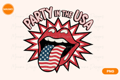 4th of July, USA Flag Mouth Product Image 1
