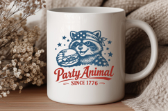Patriotic Raccoon SVG Bundle - 10 Designs - America Design Product Image 9