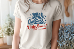 Party Animal Since 1776 SVG - Patriotic Raccoon America PNG Product Image 2