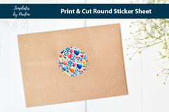 Party Favor Heart Print and Cut sticker