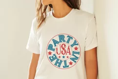 Peace Love Freedom 4th of July SVG, Holiday T-shirt Design Product Image 2