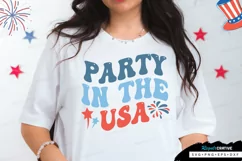 Party In The Usa SVG, 4th Of July SVG Design Product Image 1