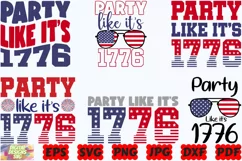Party Like It's 1776 SVG | 4th Of July Party SVG | Party SVG Product Image 3