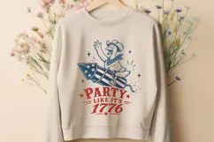 Party Like Its 1776 SVG, Funny 4th of July Goose PNG Design Product Image 3