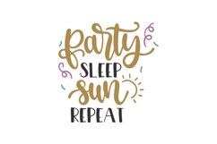 Party Sleep Sun Repeat Product Image 1