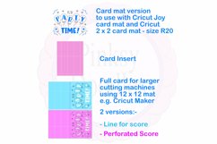 Party invitation card svg cut file | Cricut instant download Product Image 2