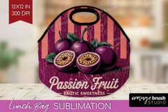 Passion Fruit Vintage Fruit Lunch Bag Summer Lunch Bug PNG Product Image 1