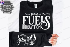 Passion Fuels Innovation Sleeve SVG, Entrepreneur Sleeve SVG Product Image 1