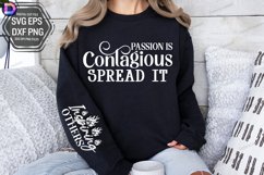 Passion is Contagious Spread It Sleeve SVG Product Image 2