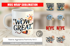 Pastel Snark Mug Wrap Product Image 1