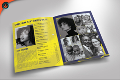 Passport Funeral Program Modern Style Photoshop Template Product Image 3