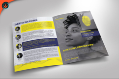 Passport Funeral Program Modern Style Photoshop Template Product Image 4