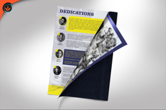 Passport Funeral Program Modern Style Photoshop Template Product Image 7